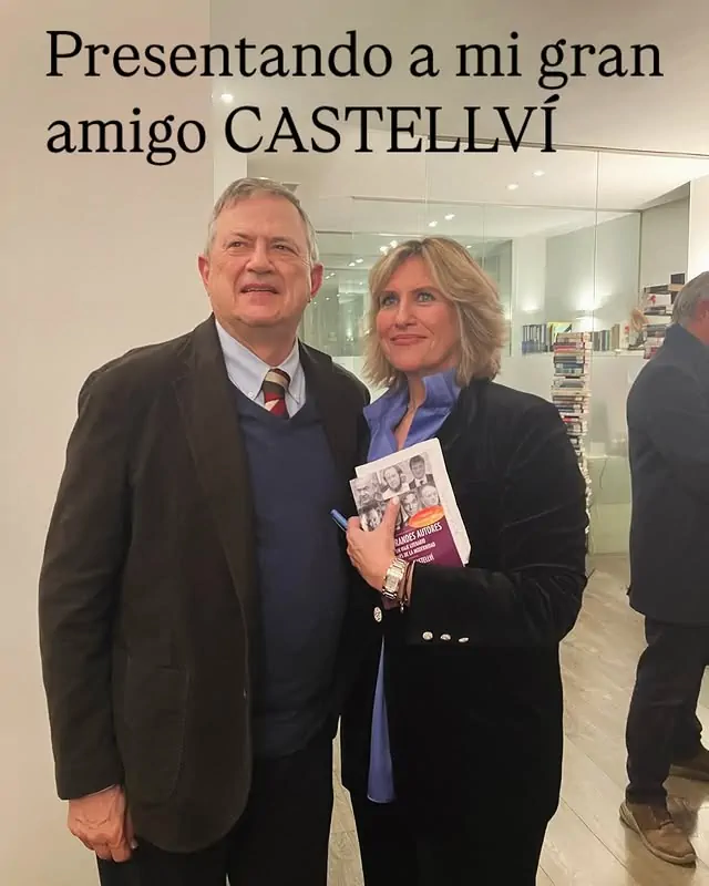 Miguel Castellví con Cristina López Schlichting